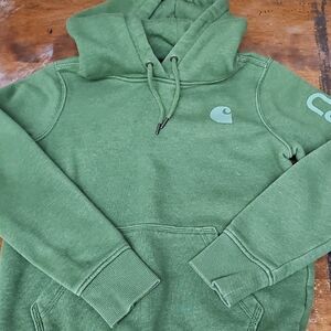 Carhartt Olive Green Hoodie Sweatshirter